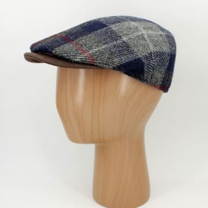 boina harris tweed quadrados lateral