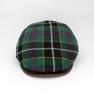 boina harris tweed quadrados estilo elegante