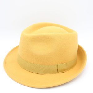 chapéu trilby lã cor camel