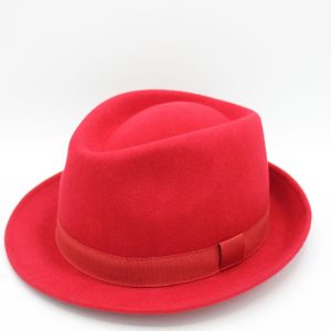 chapéu trilby lã cor azul royal