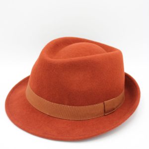 chapéu trilby lã cor azul céu