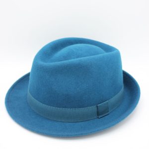 chapéu trilby lã cor verde