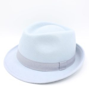 chapéu trilby lã cor cáqui