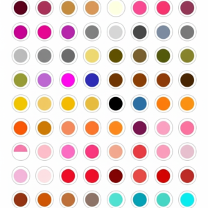 Boina beret paleta de cores