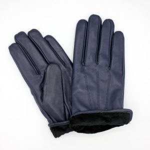 luvas couro masculino interior forro