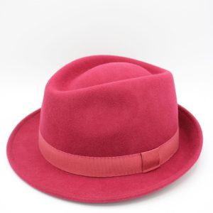 chapéu trilby lã cor amarelo