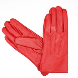 luvas couro feminino cor preto