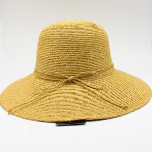 Chapéu sisal aba larga Rosa — ideal para praia e verão