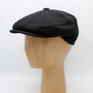 Boina oitavada linho worn estilo verão