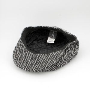 Boina oitavada herringbone worn estilo inverno