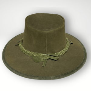 Chapéu australiano camel couro natural