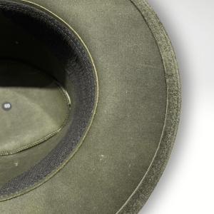 Chapéu australiano castanho vista traseira