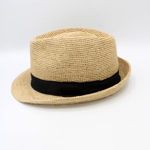 Chapéu ráfia trilby ajustável - disponível em várias cores