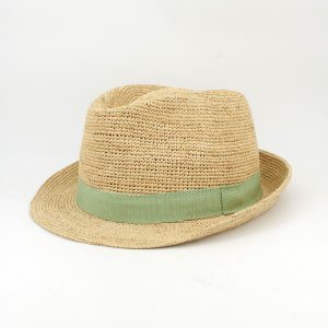 Chapéu ráfia trilby ajustável - disponível em várias cores