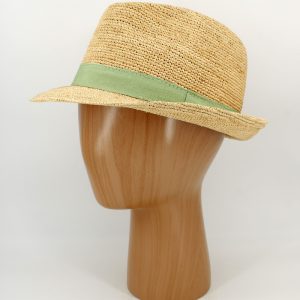 Chapéu ráfia trilby ajustável - disponível em várias cores