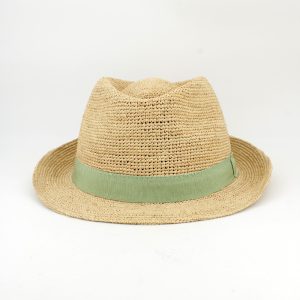 Chapéu ráfia trilby ajustável - disponível em várias cores
