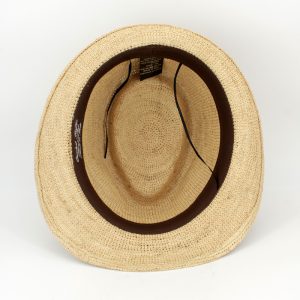 Chapéu ráfia trilby ajustável - disponível em várias cores
