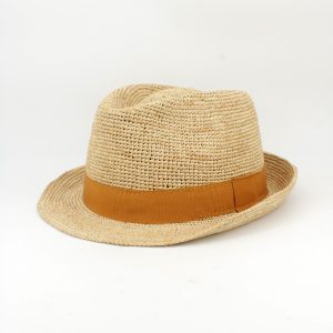Chapéu ráfia trilby ajustável - disponível em várias cores