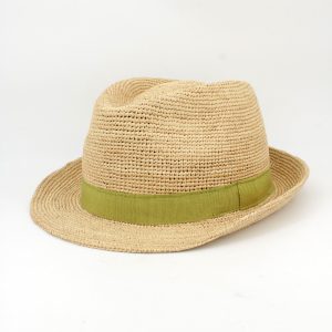 Chapéu ráfia trilby ajustável - disponível em várias cores