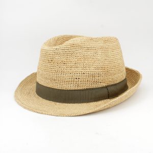 Chapéu ráfia trilby ajustável - disponível em várias cores