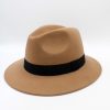 Chapéu fedora cashmere camel em lã merino e caxemira italiana dobrável
