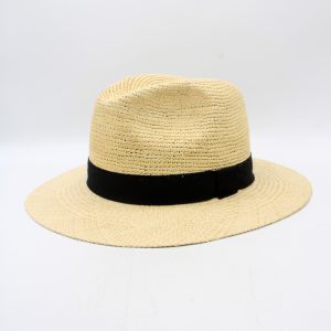 Chapéu de palha equatoriana paja toquilla — vista detalhe