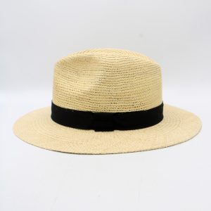 Chapéu de palha equatoriana paja toquilla — vista detalhe