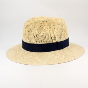Chapéu de palha equatoriana paja toquilla — vista detalhe