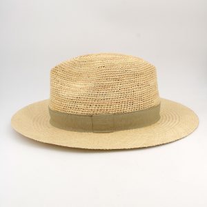 Chapéu de palha equatoriana paja toquilla — vista detalhe
