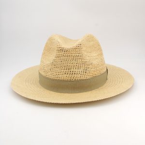 Chapéu de palha equatoriana paja toquilla — vista detalhe