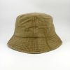 SKU 12959B — Chapéu bucket em tom taupe, vista frontal