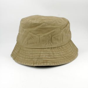 SKU 12959B — Chapéu bucket em tom taupe, vista traseira