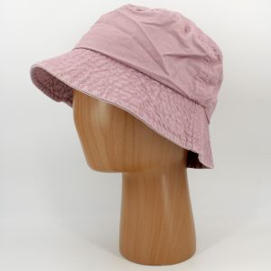 SKU 12959B — Chapéu bucket em rosa, vista lateral