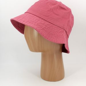 SKU 12959B — Chapéu bucket em rosa-escuro, vista lateral