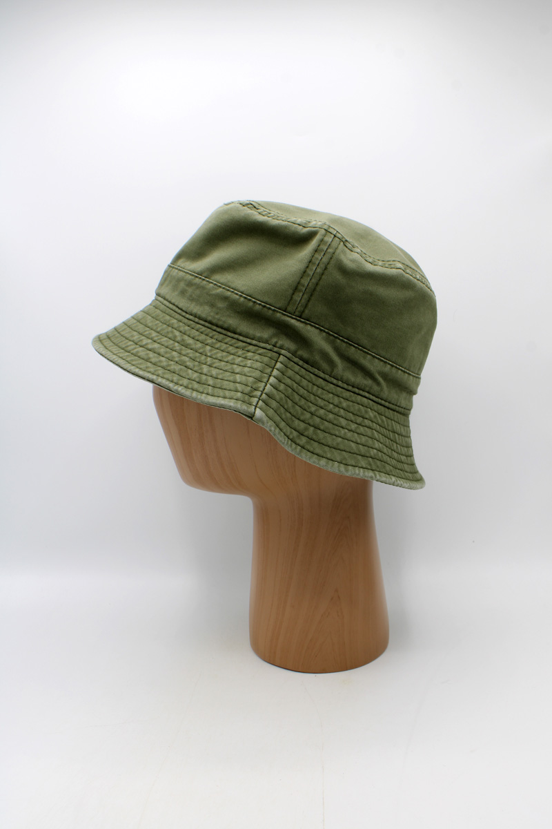 SKU 15264C — Chapéu bucket verde, vista lateral