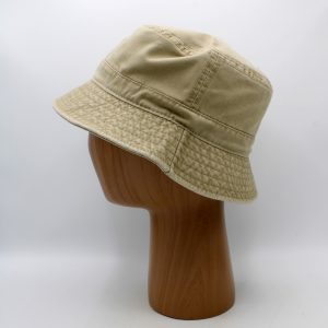 SKU 15264C — Chapéu bucket bege, vista lateral