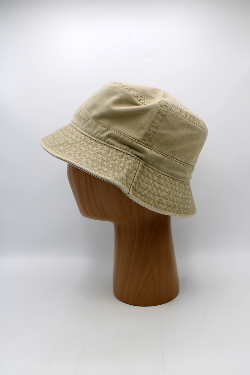 SKU 15264C — Chapéu bucket bege, vista lateral
