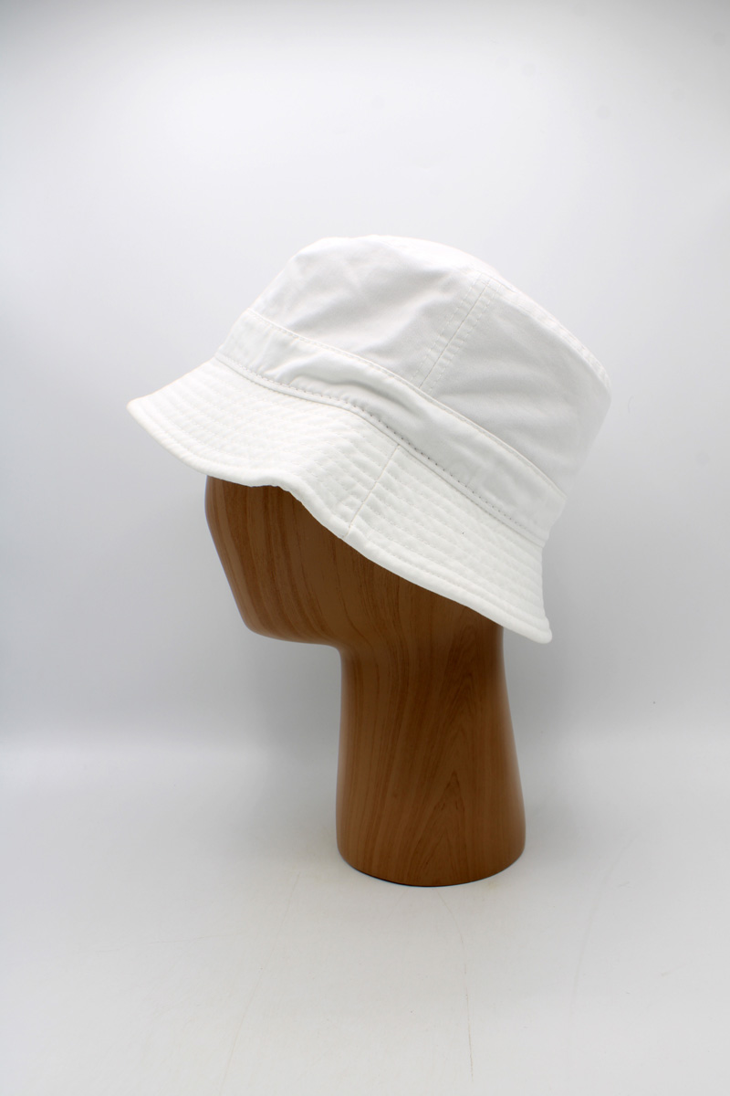 SKU 15264C — Chapéu bucket branco, vista lateral