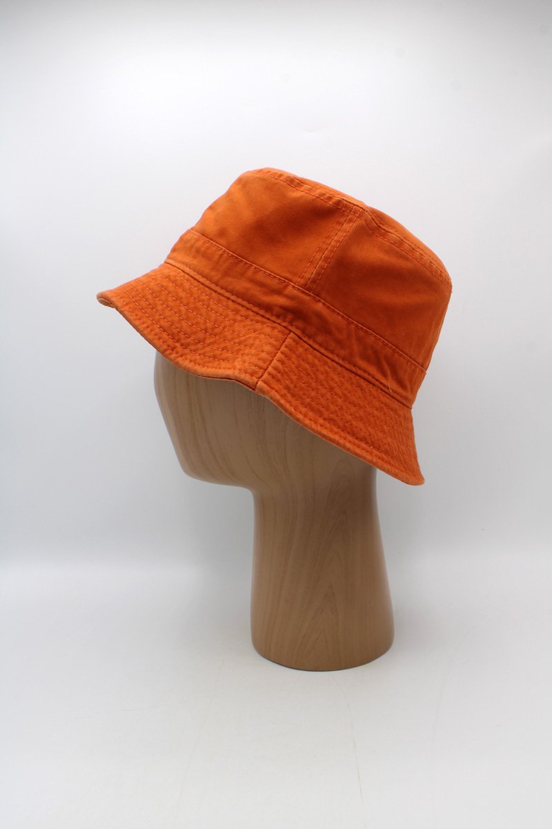 SKU 15264C — Chapéu bucket laranja, vista lateral