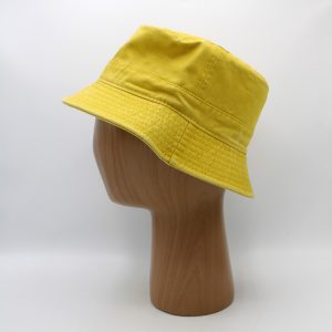 SKU 15264C — Chapéu bucket amarelo, vista lateral