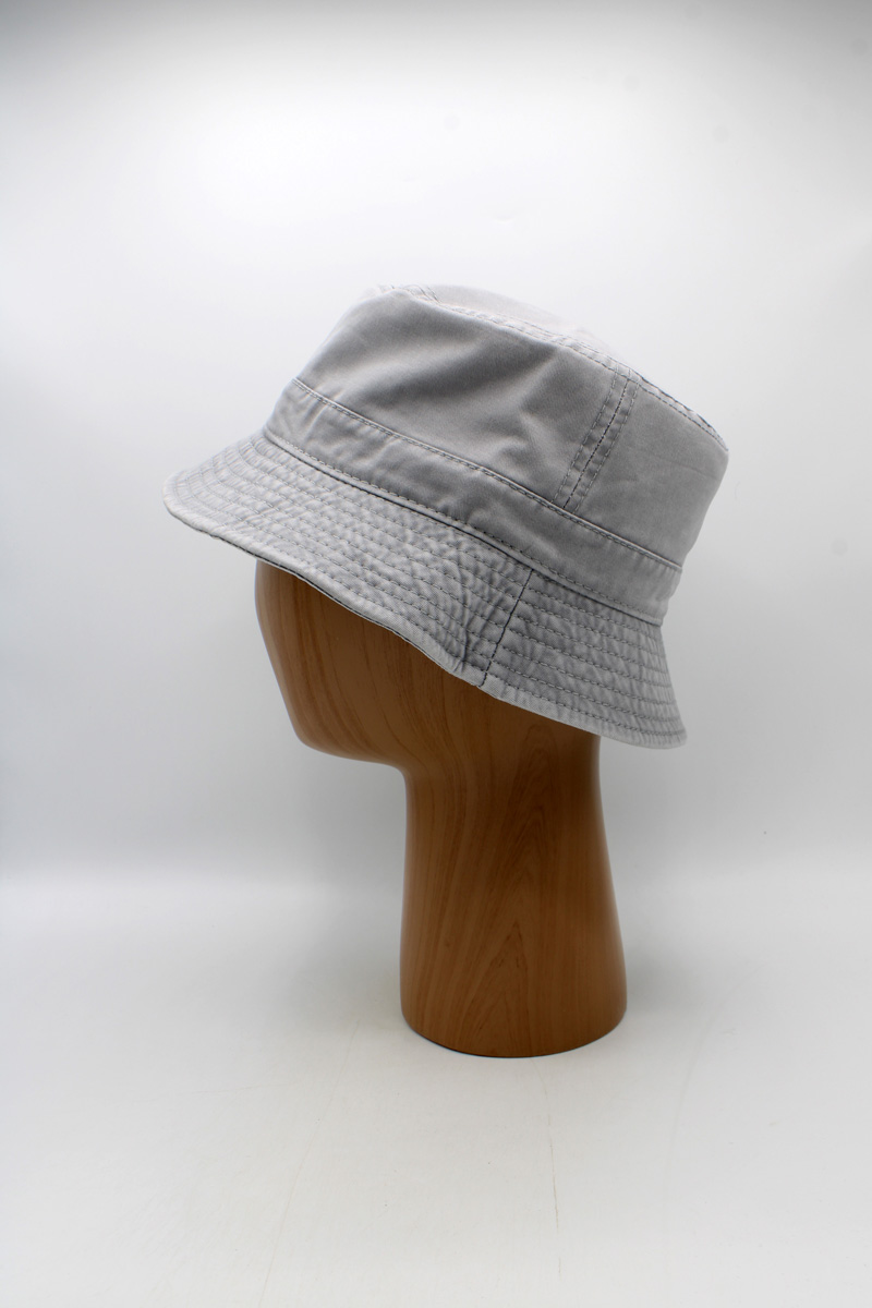 SKU 15264C — Chapéu bucket cinzento, vista lateral