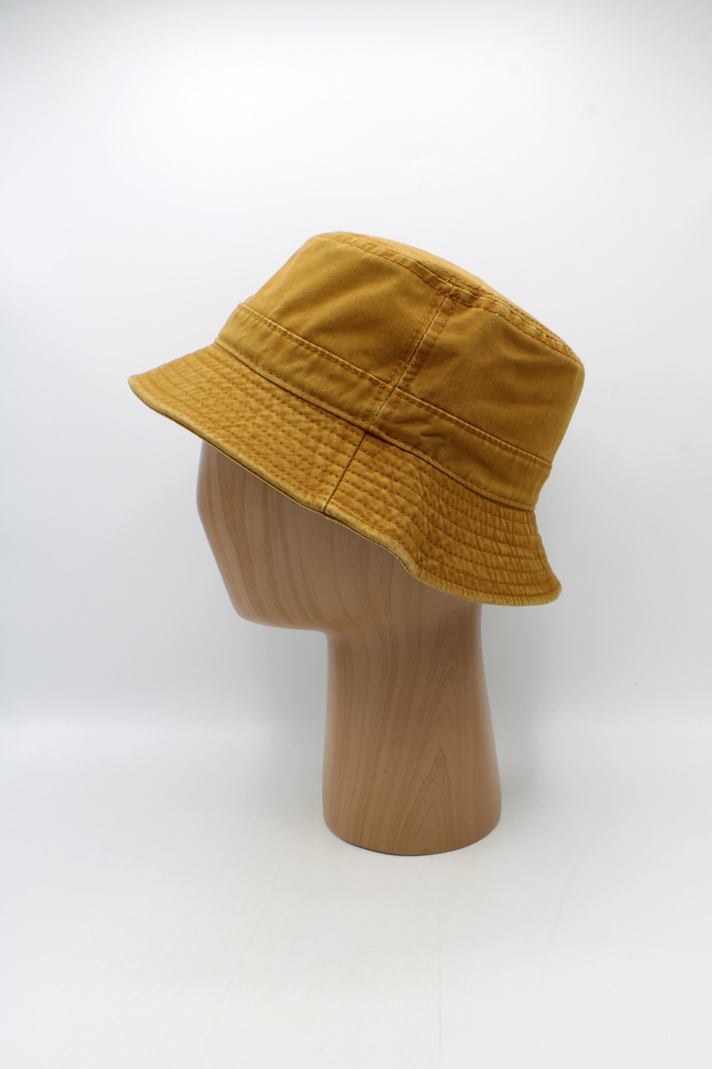 SKU 15264C — Chapéu bucket mostarda, vista lateral
