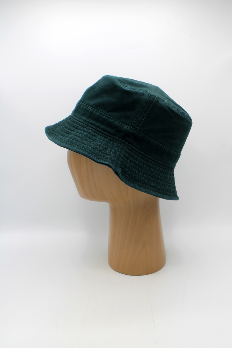 SKU 15264C — Chapéu bucket verde-escuro, vista lateral