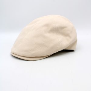 SKU 18520BG — Boné Piquet Gatsby bege, vista lateral sobre fundo branco.