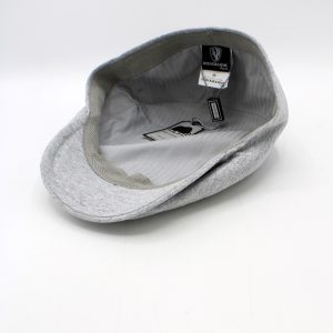 SKU 18520G — Boné Piquet Gatsby cinzento, vista do interior sobre fundo branco.