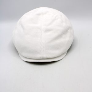 SKU 18520OF — Boné Piquet Gatsby branco, vista traseira sobre fundo branco.