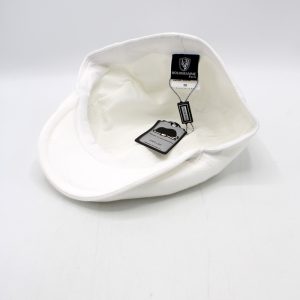 SKU 18520OF — Boné Piquet Gatsby branco, vista do interior sobre fundo branco.