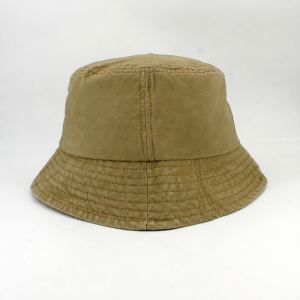 SKU 12959B — Chapéu bucket em tom taupe, vista frontal