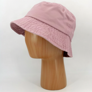 SKU 12959B — Chapéu bucket em rosa, vista lateral