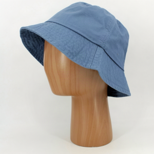 SKU 12959B — Chapéu bucket em azul, vista lateral